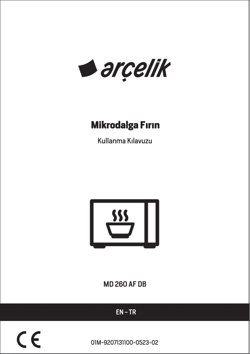Page 1 of the manual User Manual Arçelik MD 260 AF DB