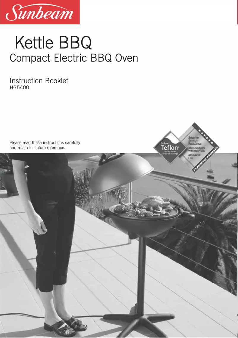 First page image of the manual for HG5400