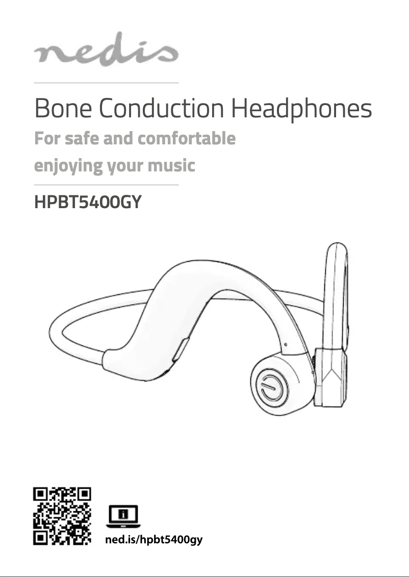 Page 1 of the manual User Manual Nedis HPBT5400GY