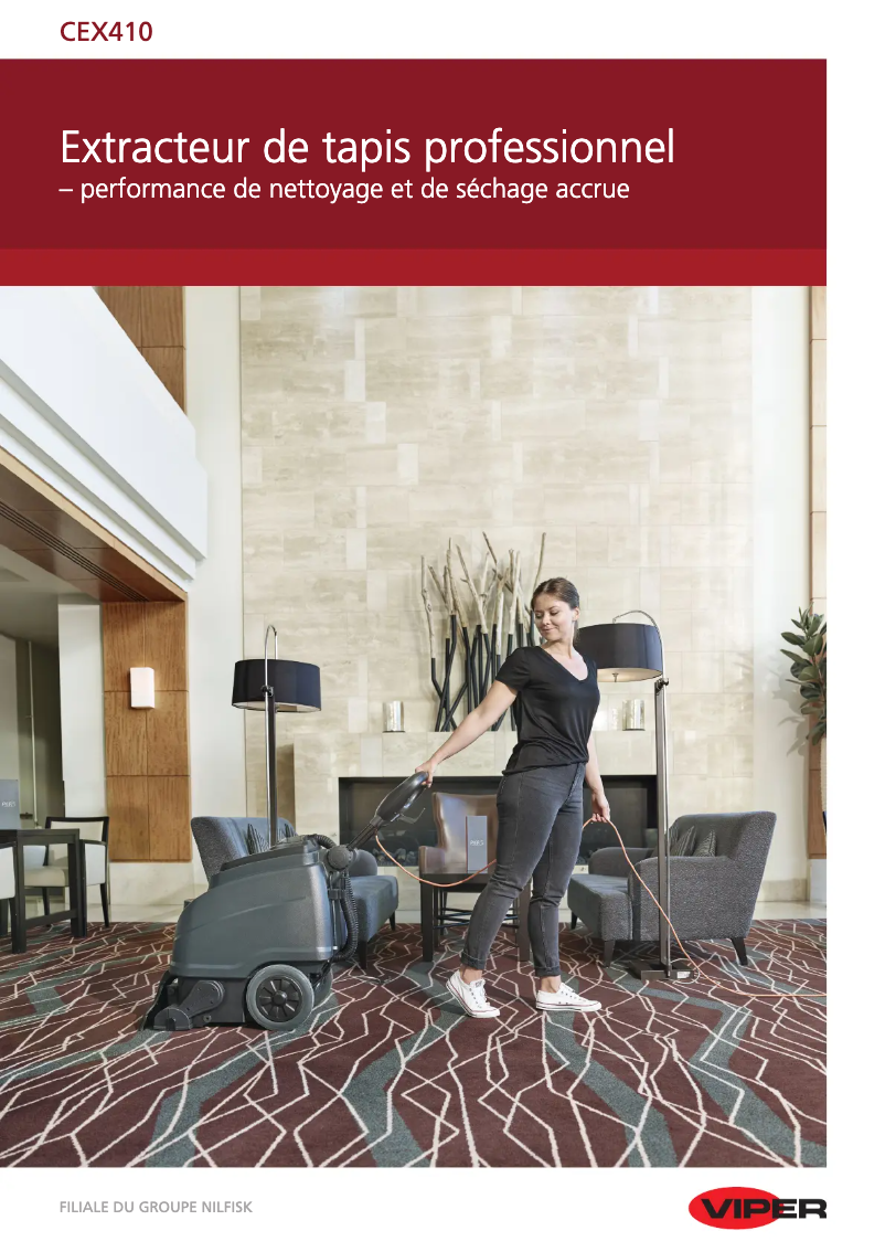 Page 1 of the manual Brochure Nilfisk Viper CEX410