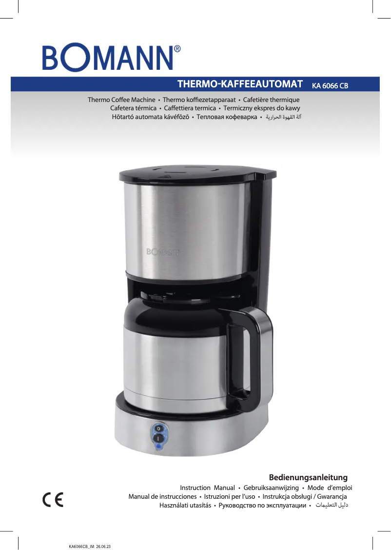 Page 1 of the manual User Manual Bomann KA 6066 CB