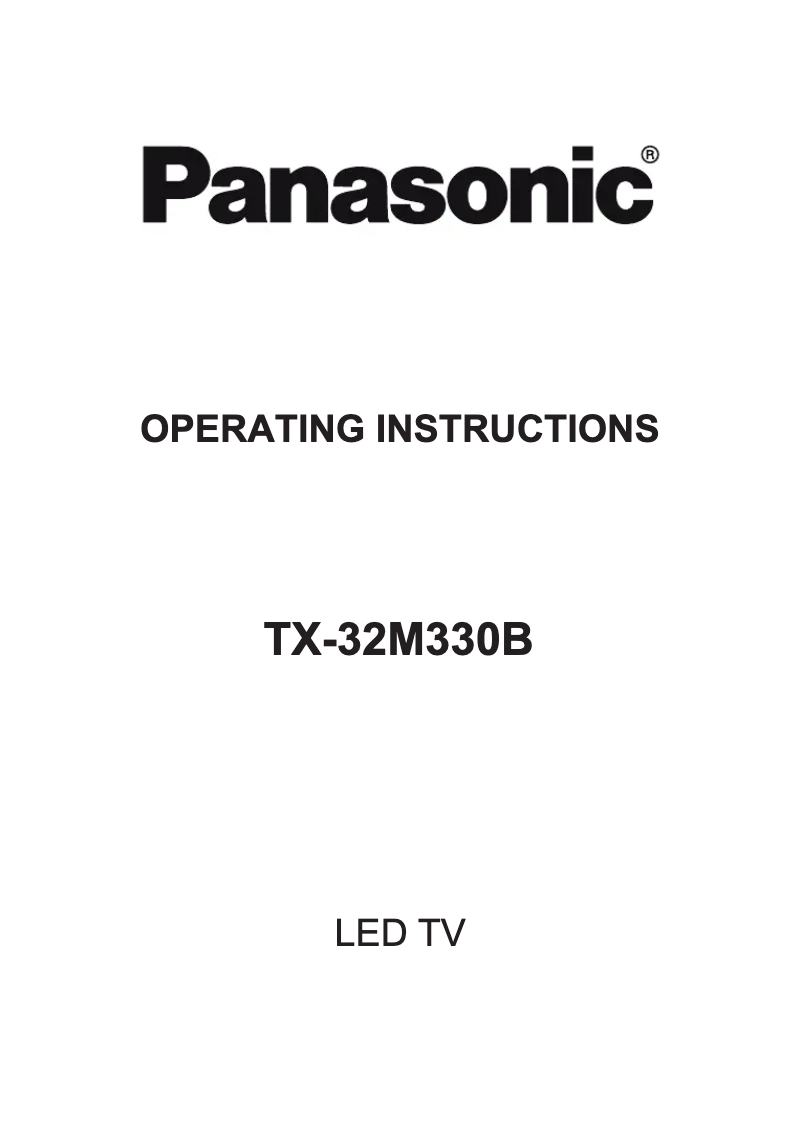First page image of the manual for TX-32M330B