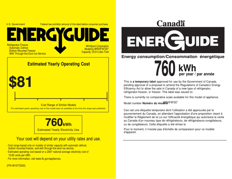 First page image of the manual for WRV986FDE