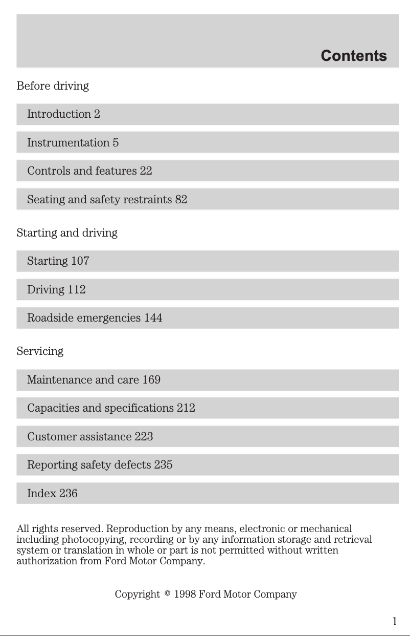 First page image of the manual for F-450 (1999)