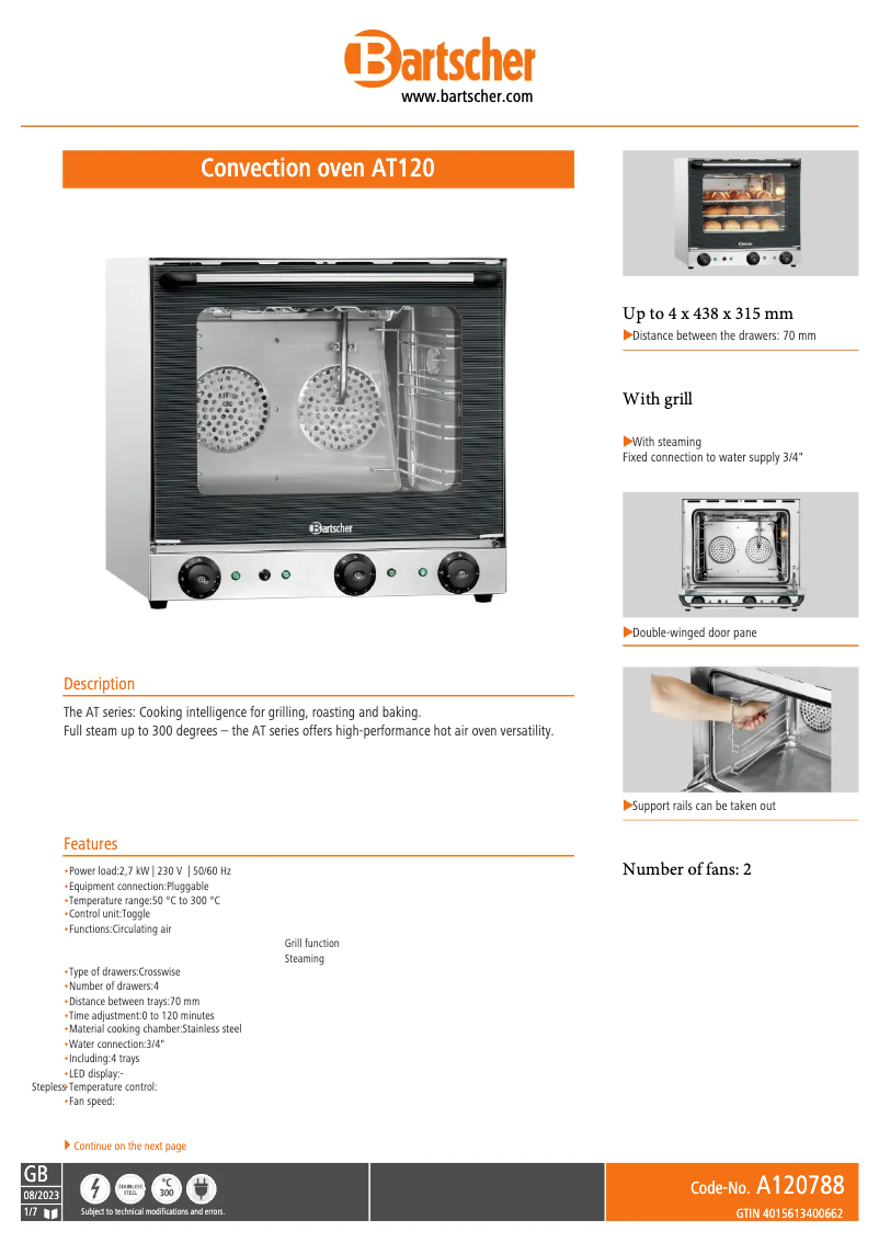 First page image of the manual for AT120