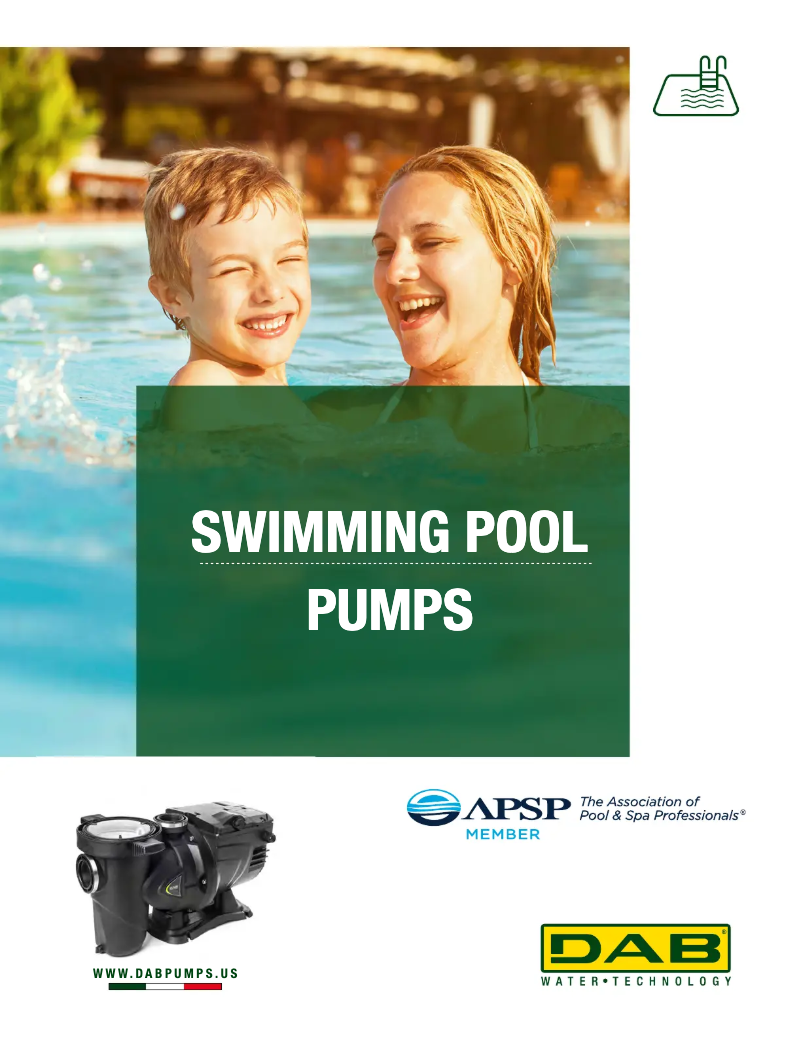 Page 1 of the manual Brochure DAB ESwim