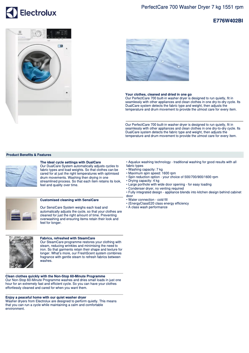 First page image of the manual for E776W402BI