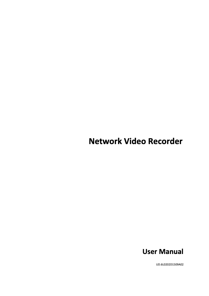 Page 1 of the manual User Manual Hikvision DS-7616NI-ST