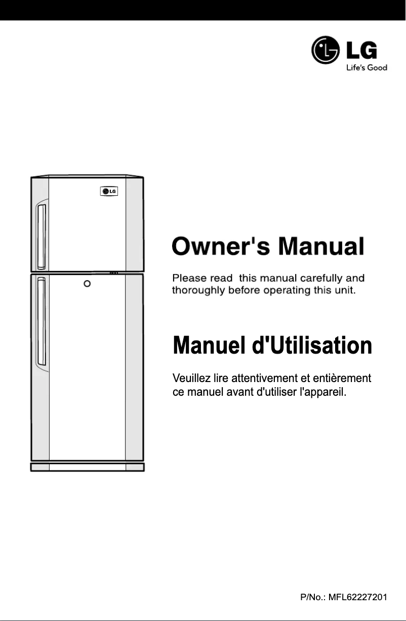Page 1 of the manual User Manual LG GR-B386VMW
