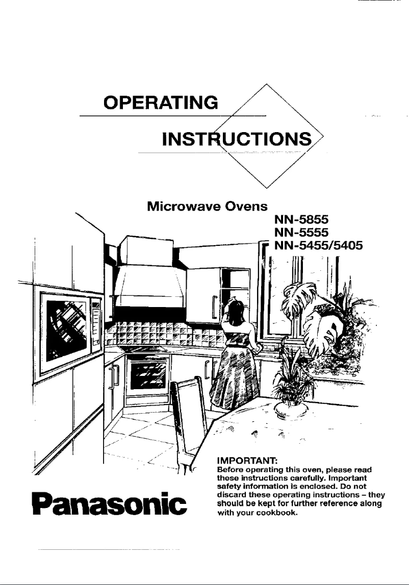 First page image of the manual for NN-5455
