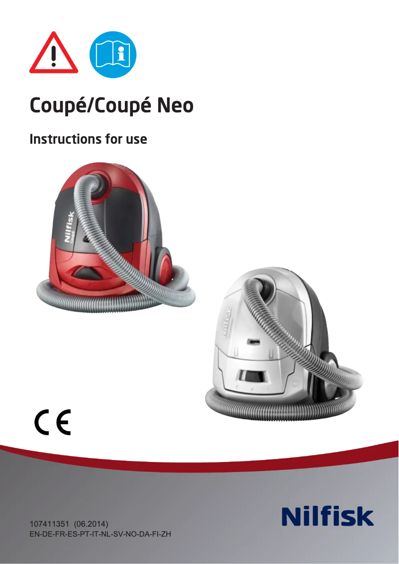 Page 1 of the manual User Manual Nilfisk Coupe Neo