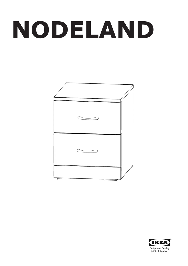 First page image of the manual for NODELAND 404.950.99