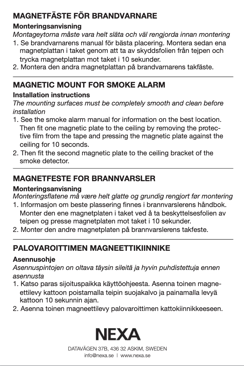 Page 1 of the manual User Manual Nexa MF-571