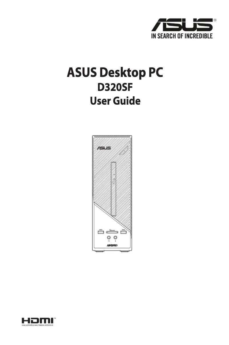 Page 1 of the manual User Manual Asus Pro Series D320SF