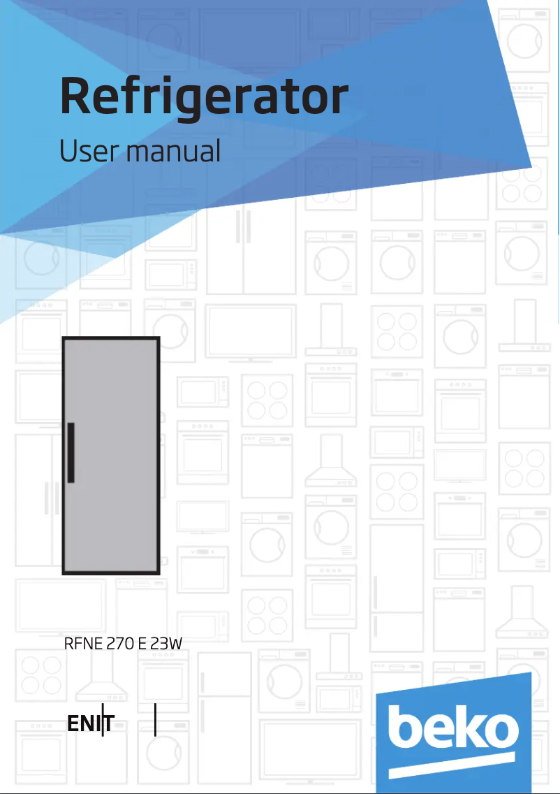 First page image of the manual for RFNE270E23W
