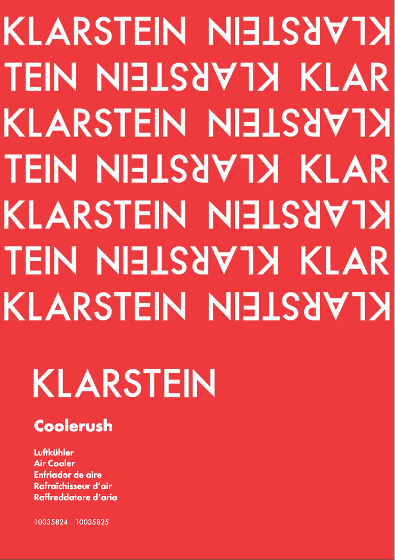 Page 1 of the manual User Manual Klarstein Coolerush