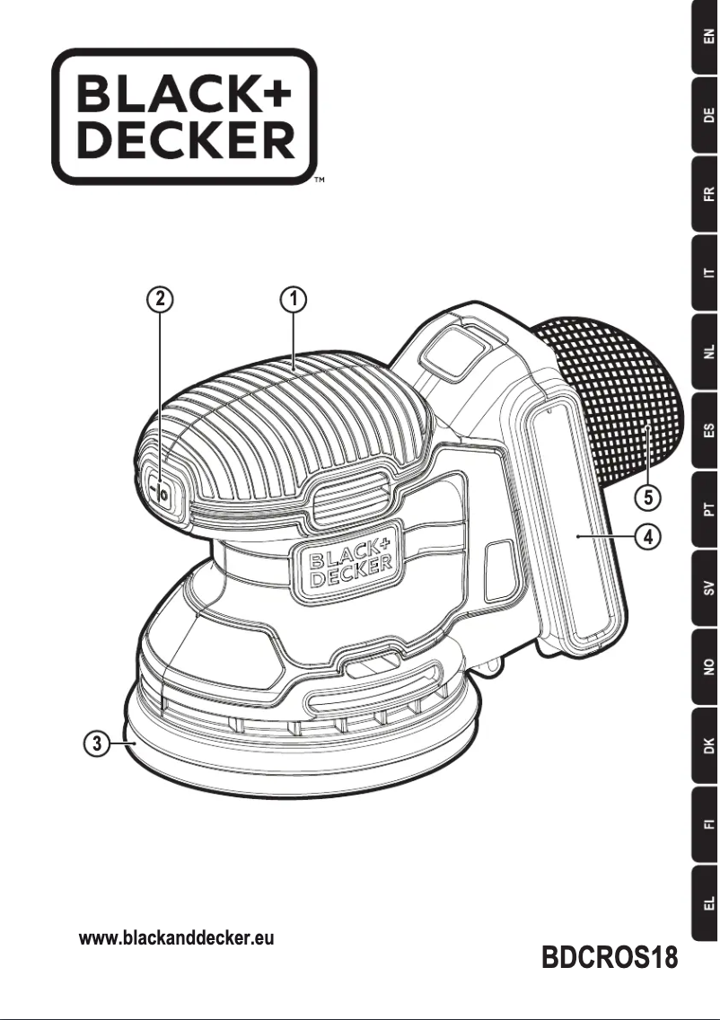 Page 1 of the manual User Manual Black & Decker BDCROS18N