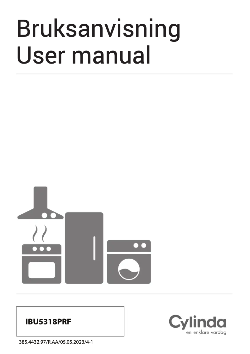 First page image of the manual for IBU5318PRF