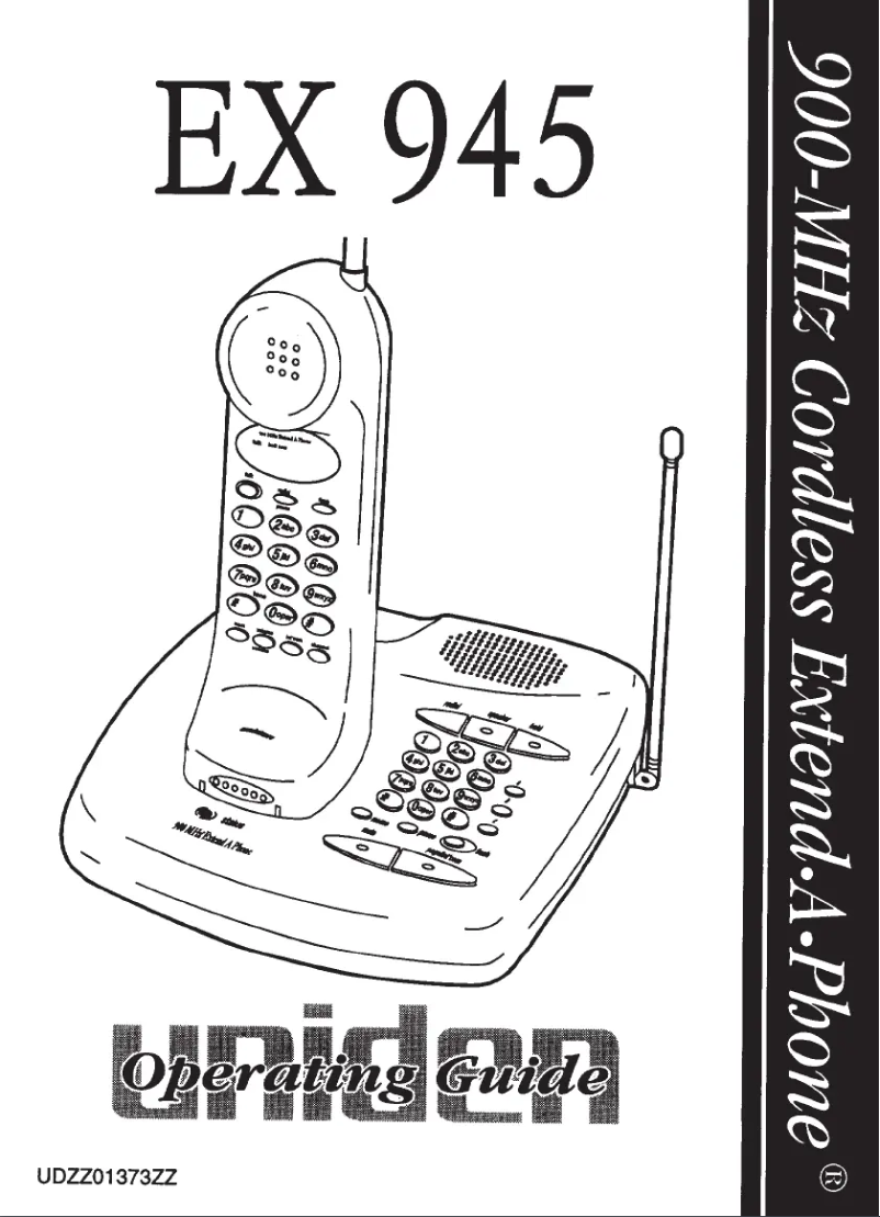 First page image of the manual for EX 945
