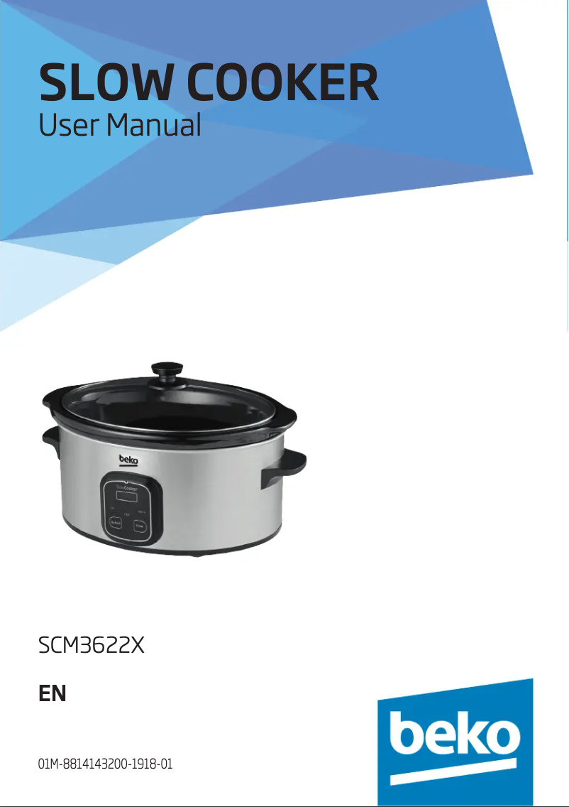 Page 1 of the manual User Manual Beko SCM3622X