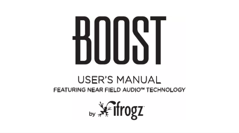 Page 1 of the manual User Manual Zagg BoostPlus