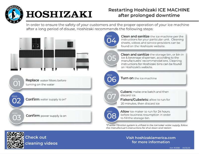 Page 1 of the manual User Manual Hoshizaki KMD-460MAJ