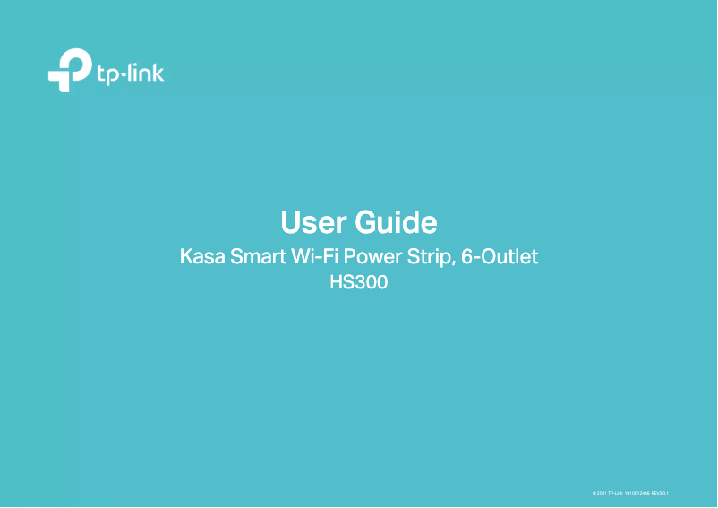 Page 1 of the manual User Manual TP-Link HS300