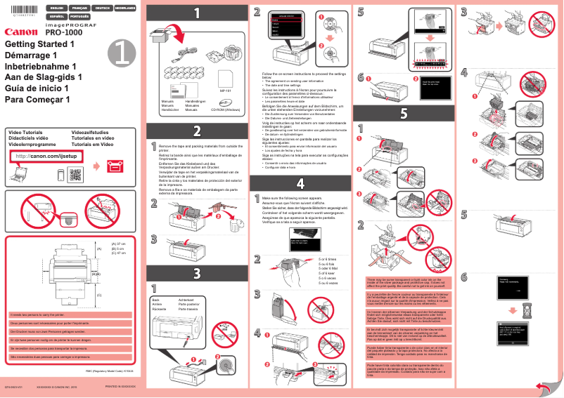Page 1 of the manual User Manual Canon ImagePROGRAF PRO-1000 - MAC