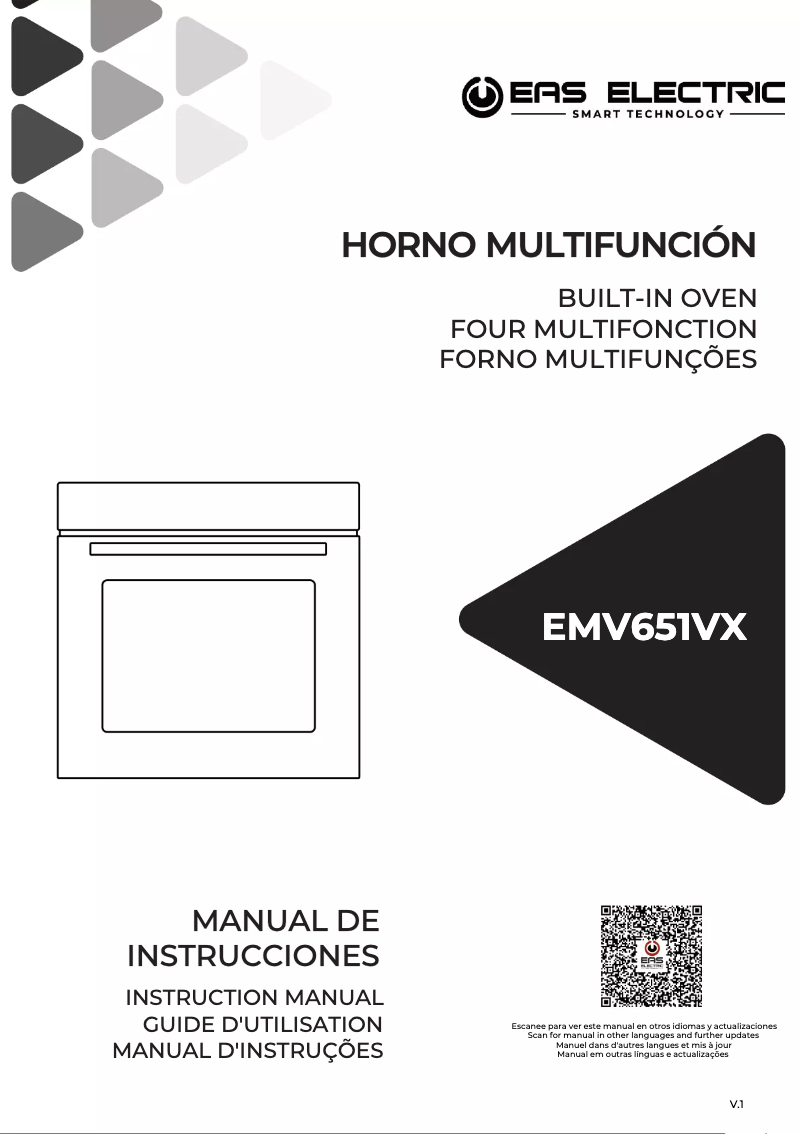 Page 1 of the manual User Manual EAS Electric EMV651VX