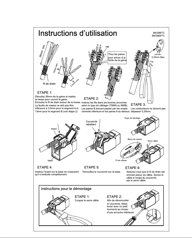 Image de la première page du manuel de l'appareil BM-EM6FTC