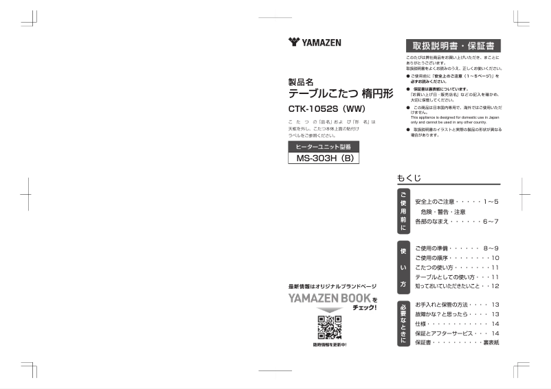 First page image of the manual for CTK-1052S