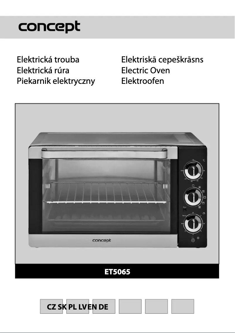 Page 1 of the manual User Manual Concept ET-5065