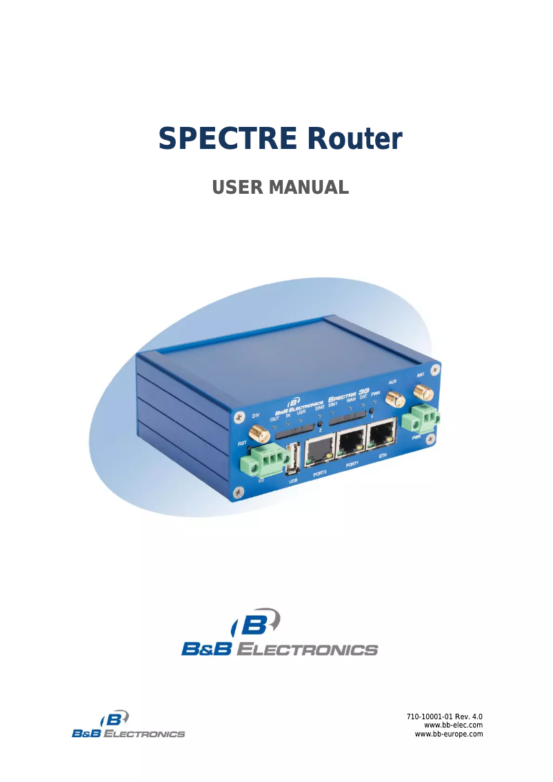 First page image of the manual for ERT312