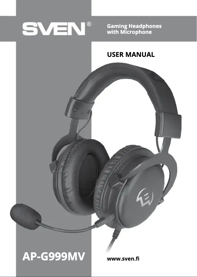Page 1 of the manual User Manual Sven AP-G999MV
