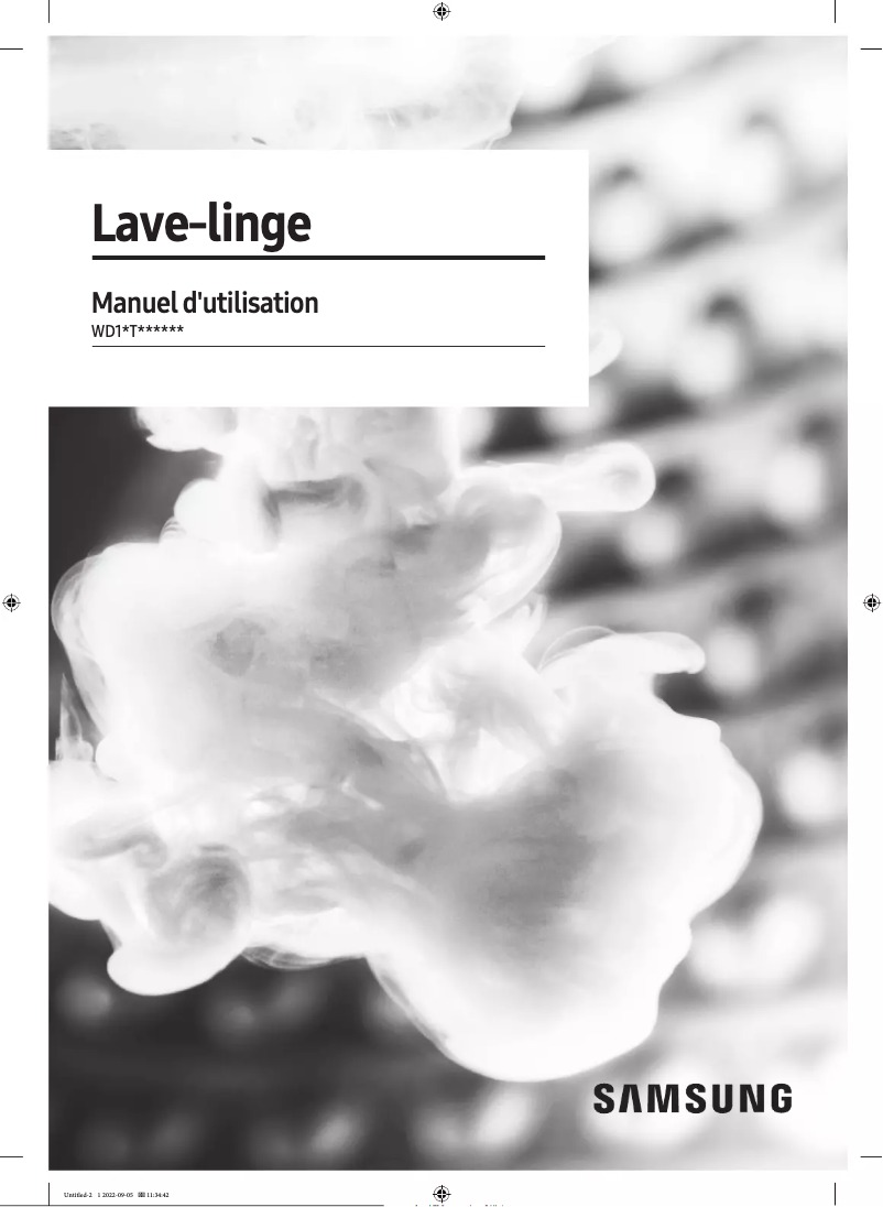 Page 1 of the manual User Manual Samsung WD12T504DWW