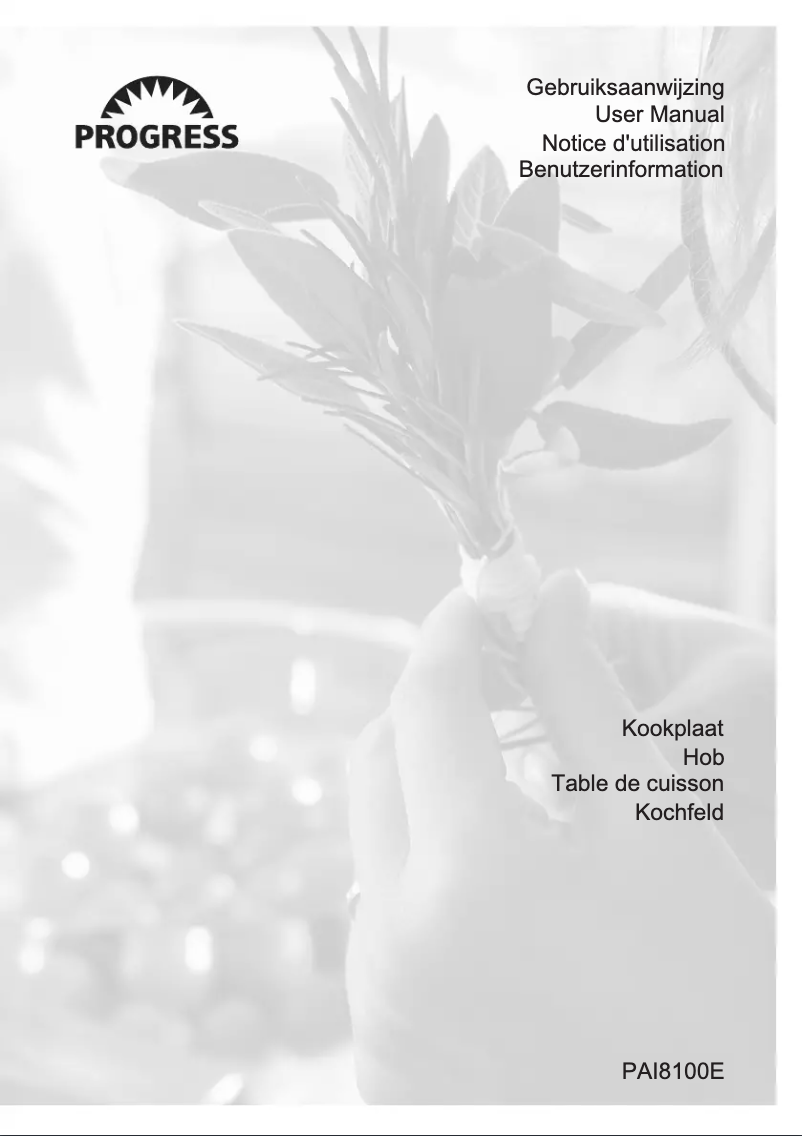 First page image of the manual for PAI8100E