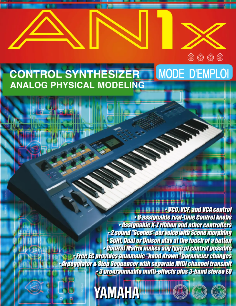 Page 1 of the manual User Manual Yamaha AN1X