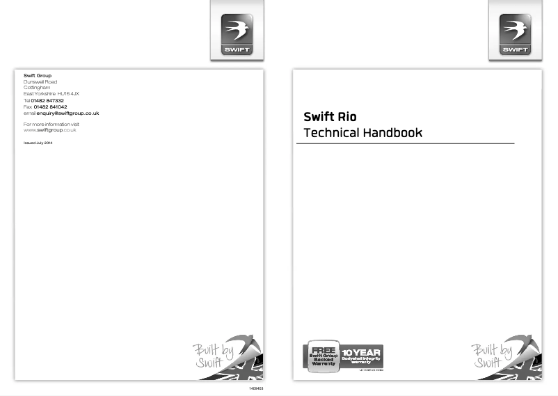 First page image of the manual for Rio (2015)