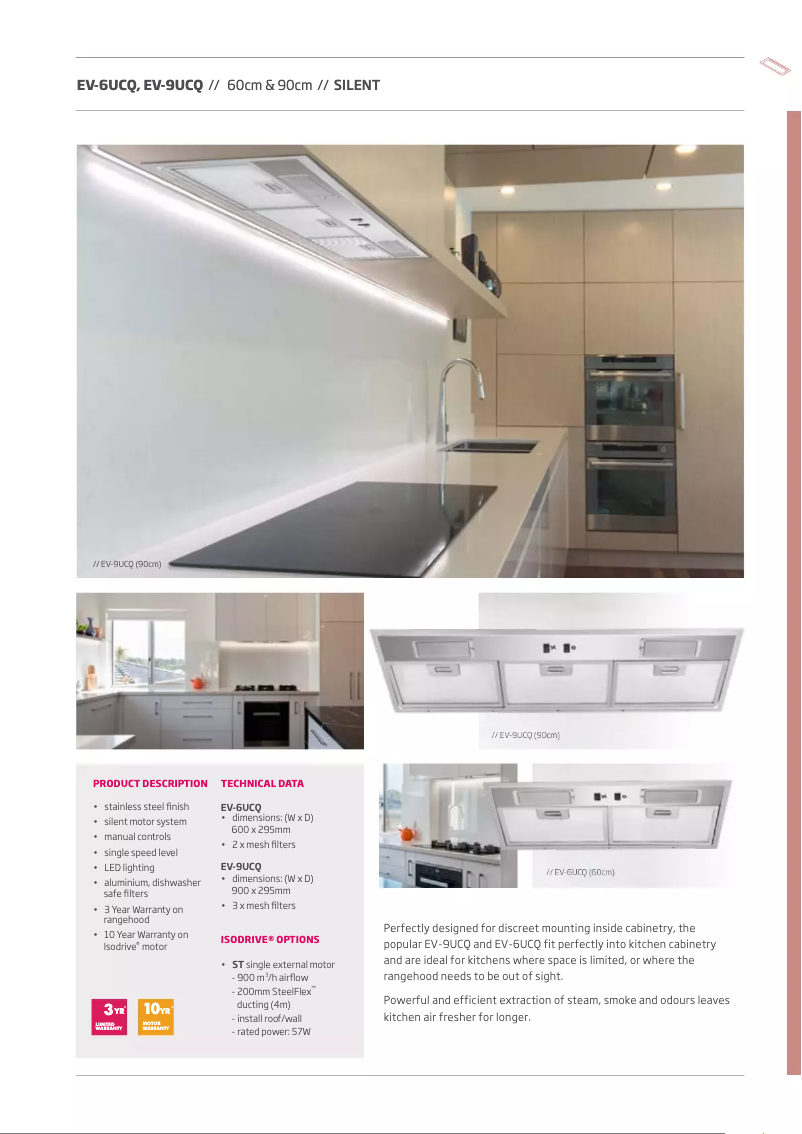 First page image of the manual for EV-6UCQ