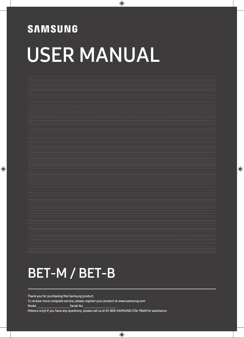First page image of the manual for BE32T-M