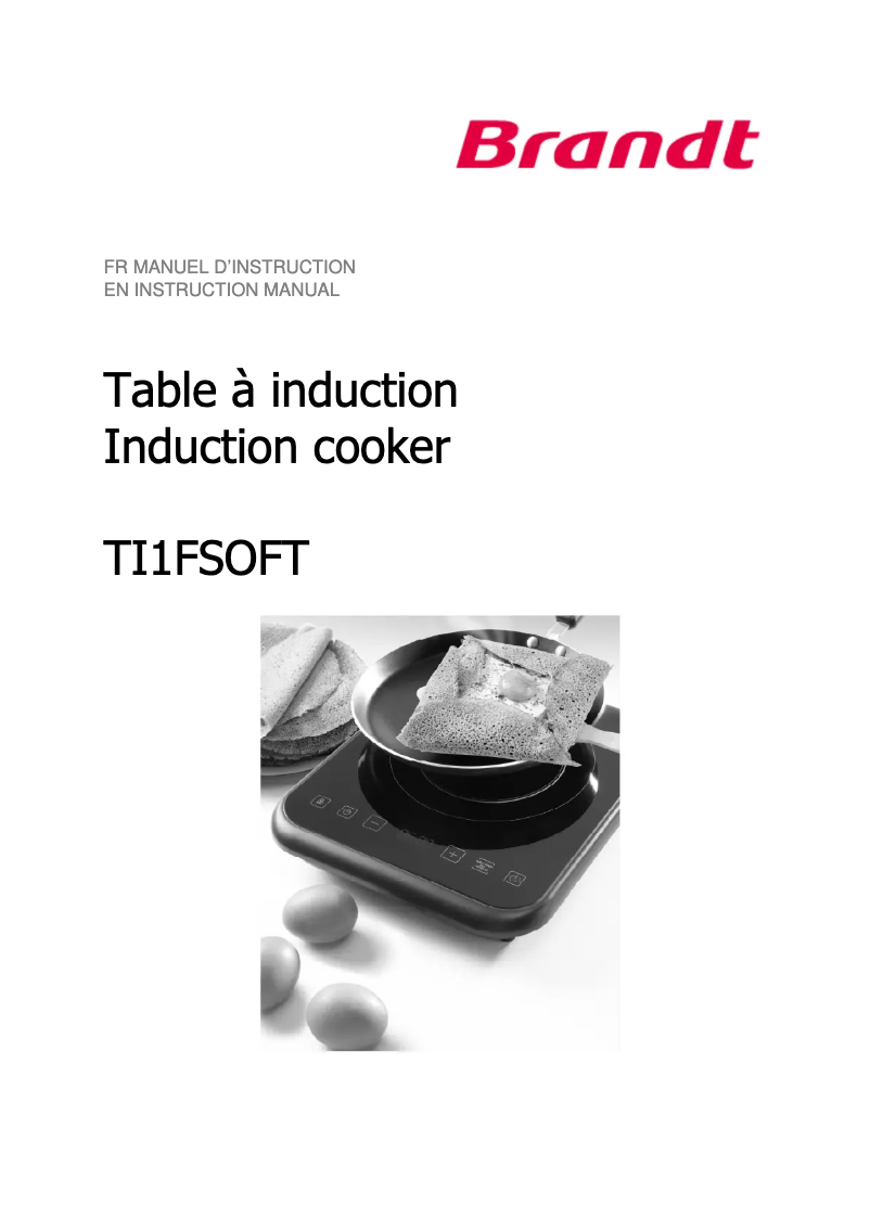 Page 1 of the manual User Manual Brandt TI1FSOFT