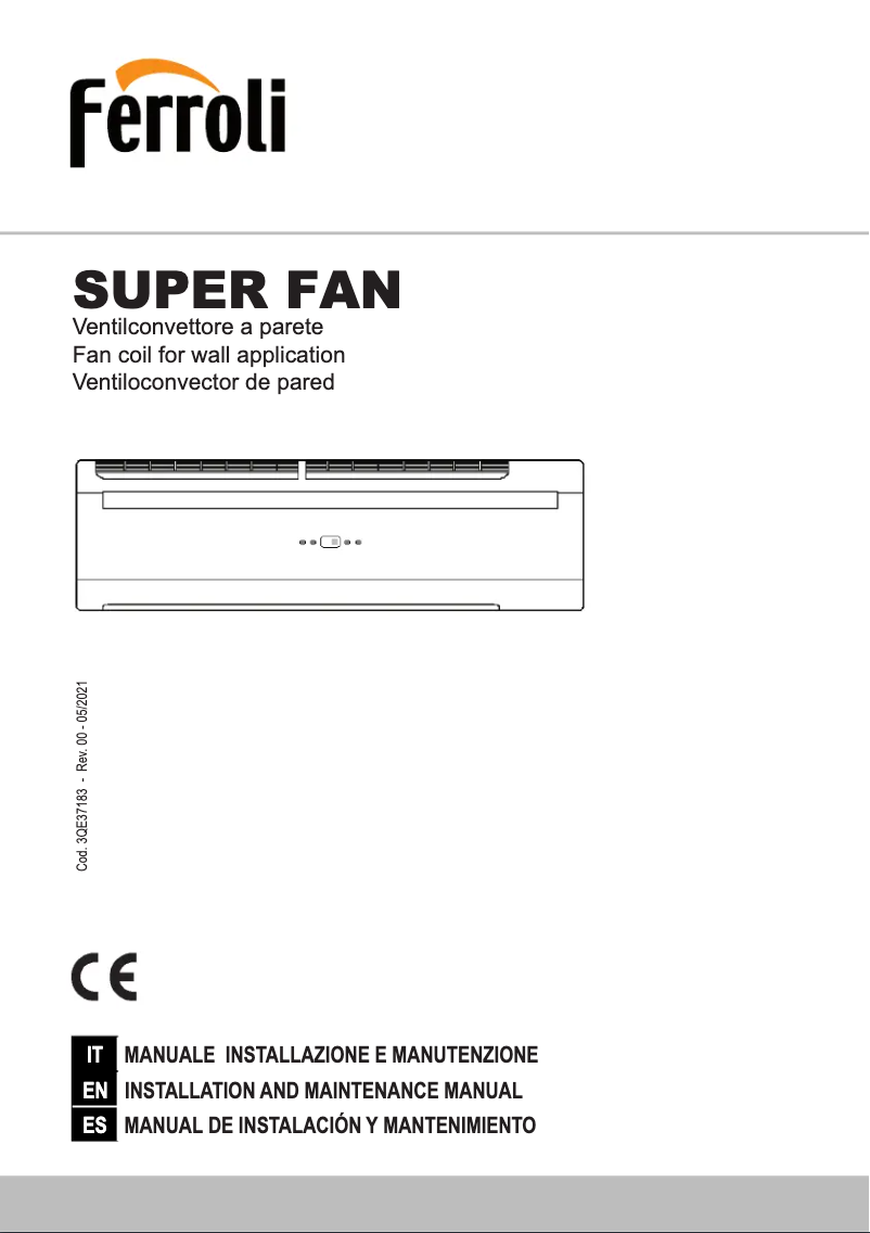 First page image of the manual for Super Fan