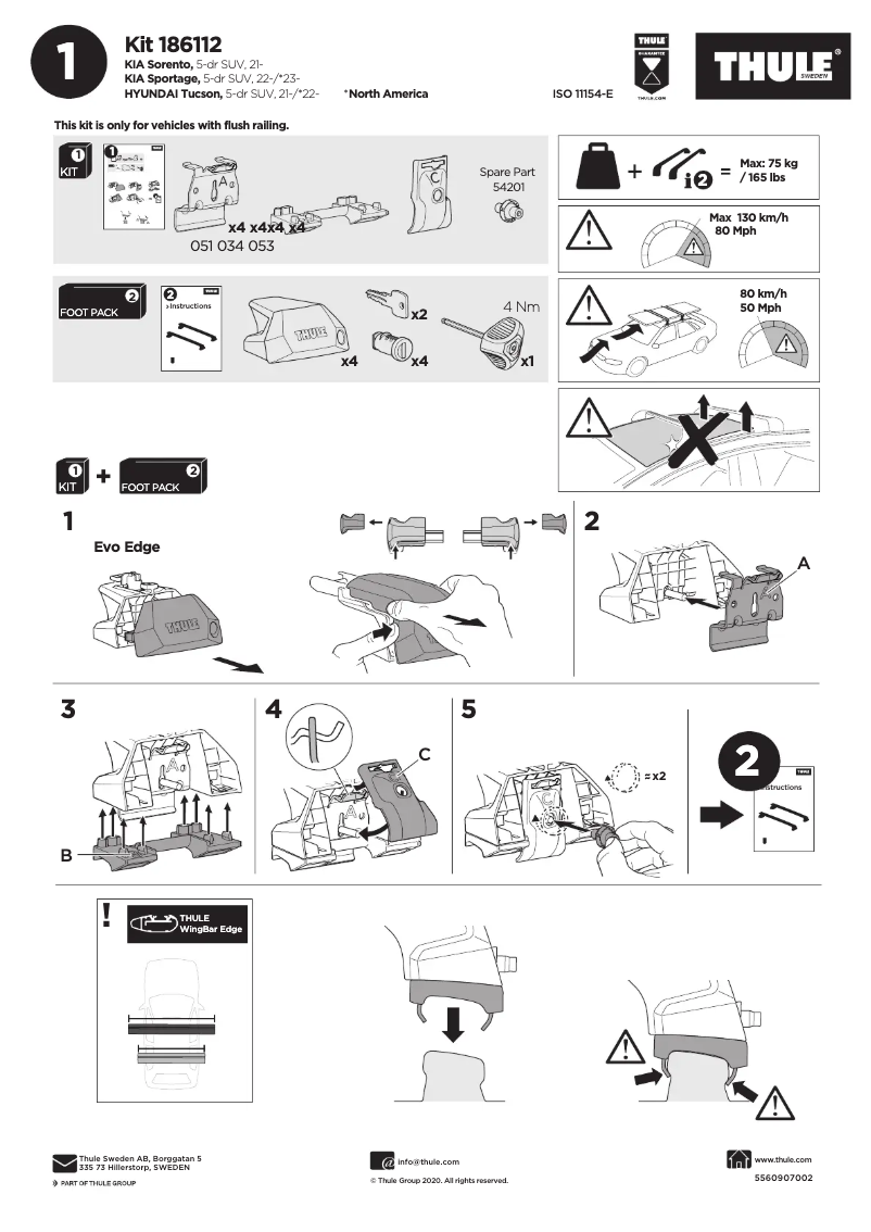 First page image of the manual for Kit 186112