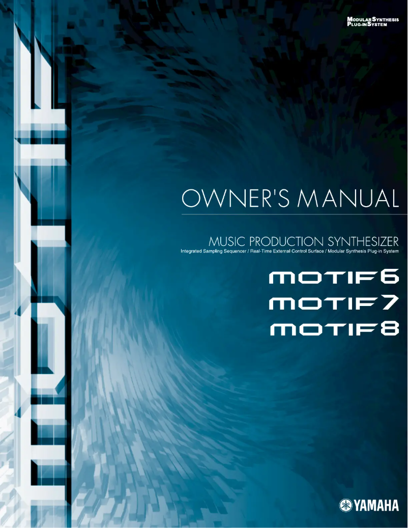 First page image of the manual for Motif7