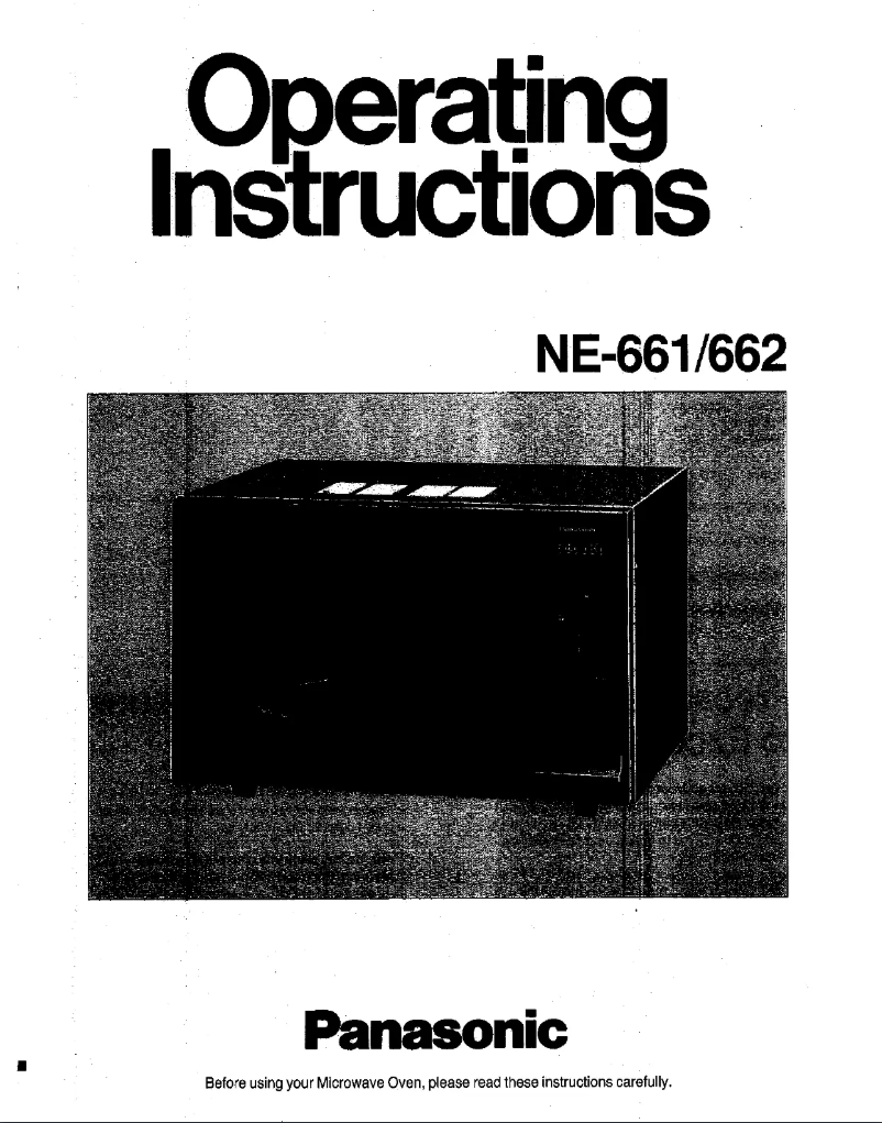 Page 1 of the manual User Manual Panasonic NE-662