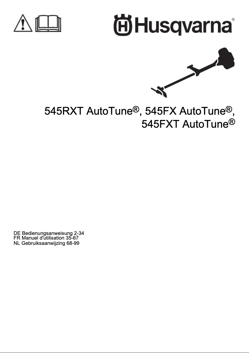 Page 1 of the manual User Manual Husqvarna 545FXT AutoTune