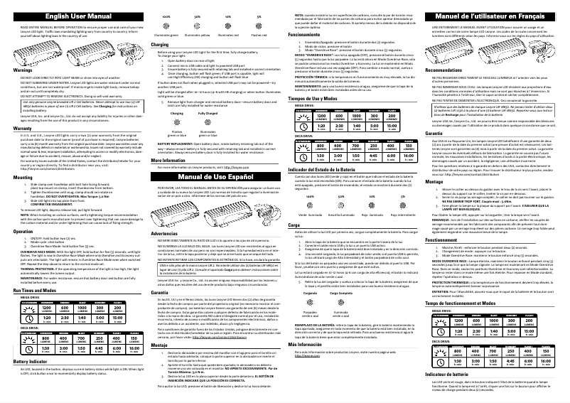 First page image of the manual for Deca Drive