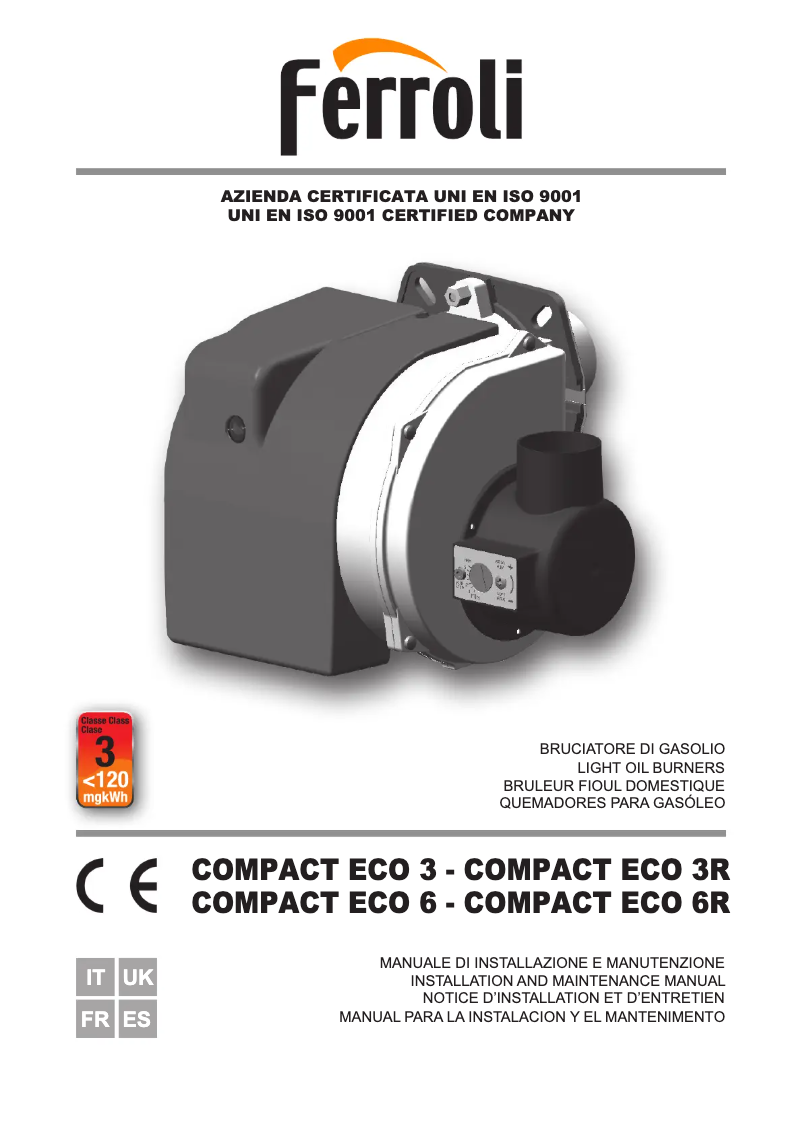 First page image of the manual for Compact Eco 3