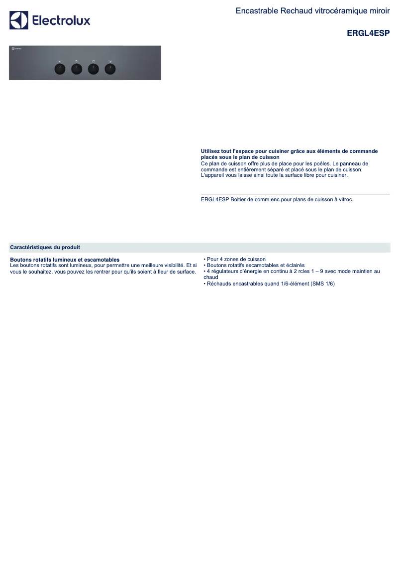 First page image of the manual for ERGL4ESP