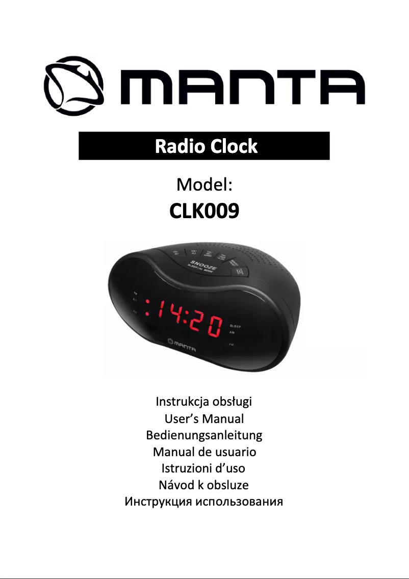 First page image of the manual for CLK009